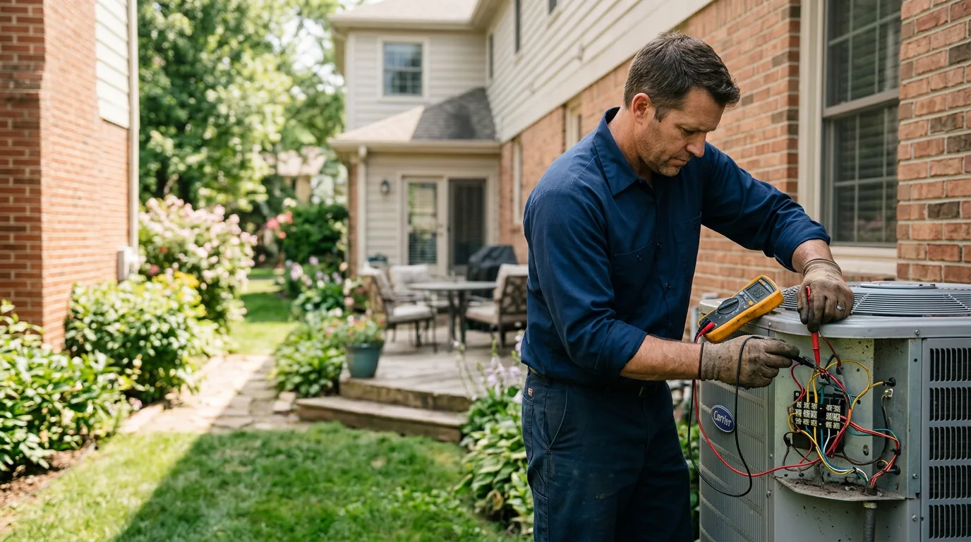 HVAC technician working near Cherry Plain, NY